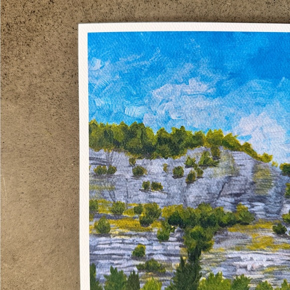 Painters Bluff Arkansas Fine Art Print 8x10” Mountain View Ozarks AR - Picture 2 of 3